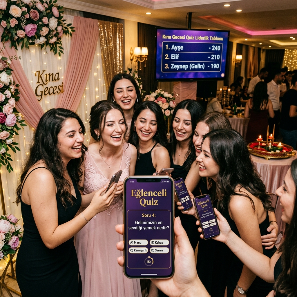 Kına ve Bekarlığa Veda Geceleri İçin Quiz Night Fikirleri